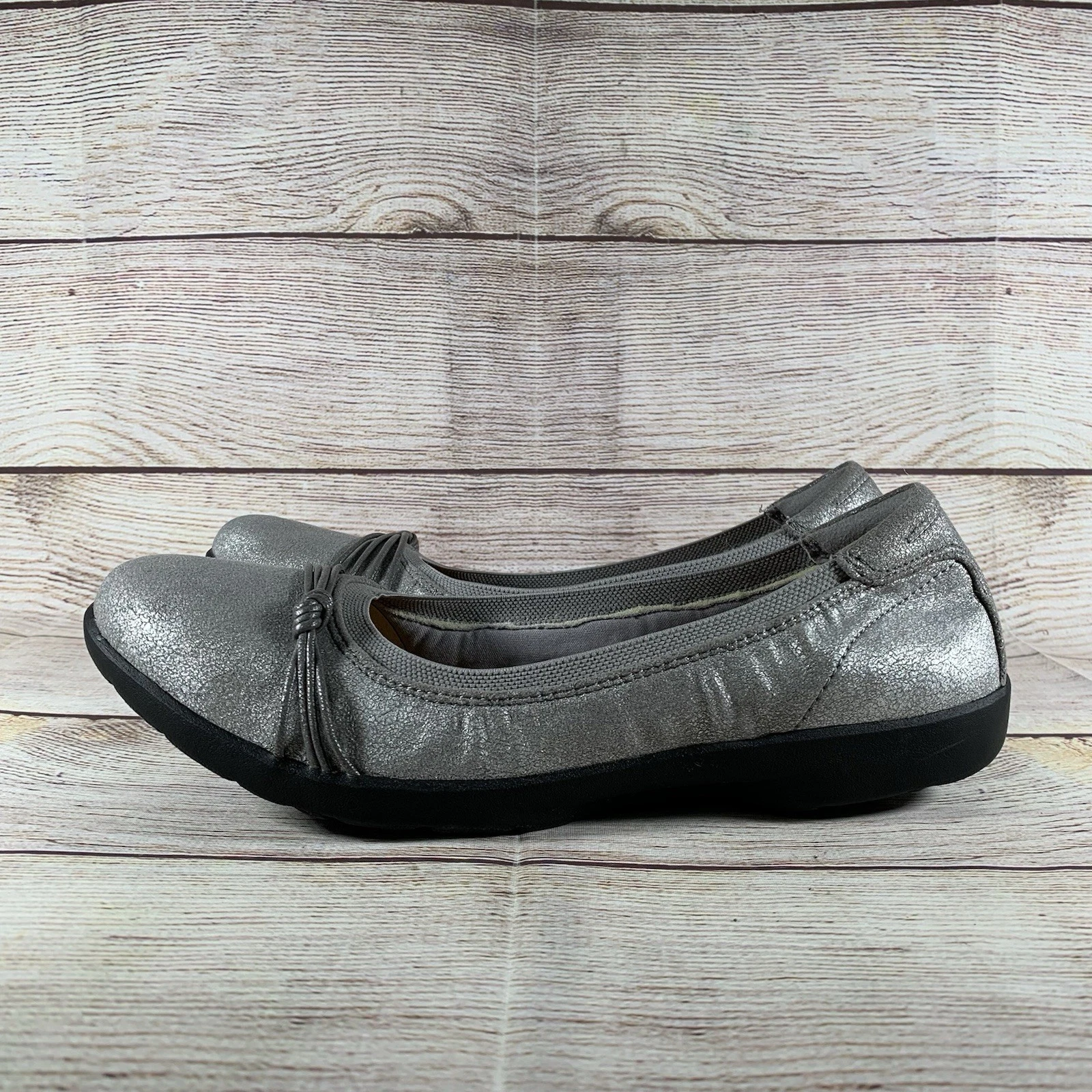 Ballerine Clarks Collection donna taglia 9 5 M prato opale argento comode