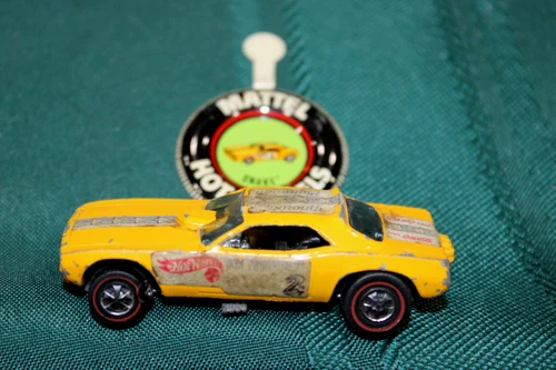 ORIGINAL HOT WHEELS RED LINE DON "THE SNAKE" PRUDHOMME  PLYMOUTH FUNNY CAR 1969