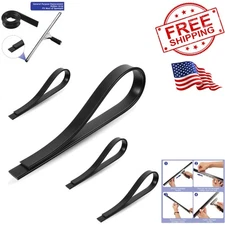 Effortless Streak-Free Cleaning: 4 Pack 18-Inch Silicone Squeegee Refill Set