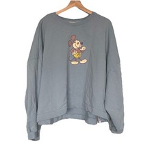 Disney Parks Mickey Mouse  Friends Crop Pullover Sweater Sweatshirt 3XL Preppy
