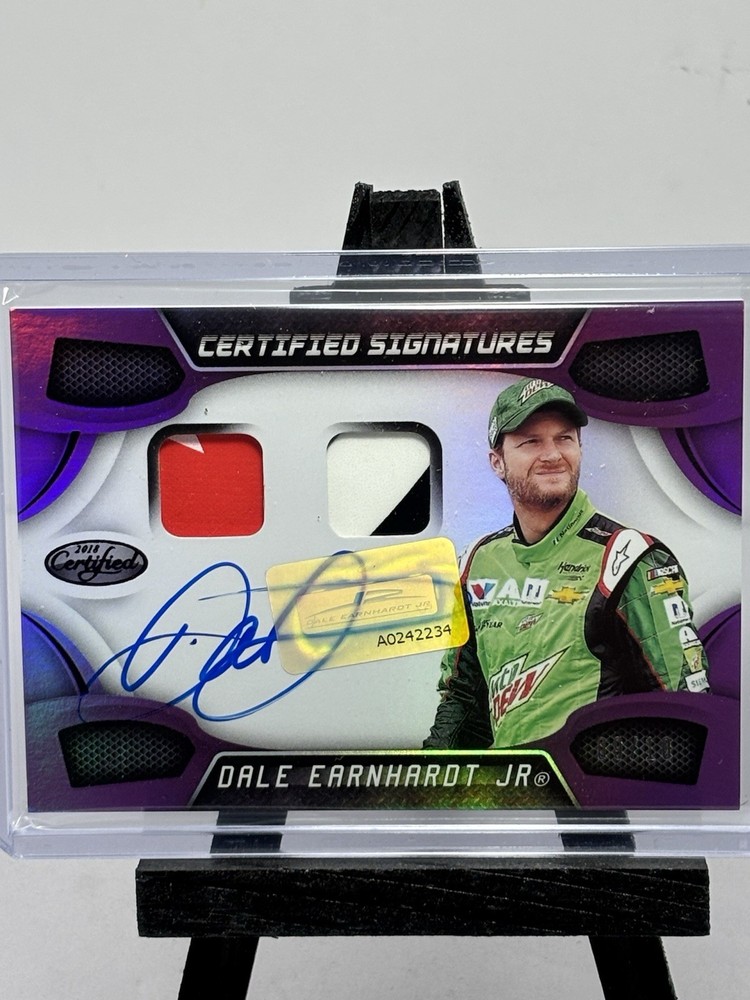 2018 Certified Dale Earnhardt Jr Certified Signatures /10