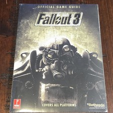 Prima Games Fallout 3 Strategy Guide Giant Map Poster Vault Boy Super Mutant