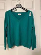 OLD NAVY Women s V-Neck Relaxed Fit Sweater Green / Mangrove - Size XL
