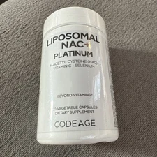Liposomal NAC+ Platinum N-Acetyl L-Cysteine Vitamin C Ala Supplement 60  New