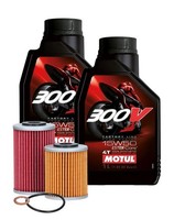 kmx24 ÖLwechsel Set Passt An KTM EXC SX SMR 00-07 ÖLfilter+Motul 300V 15W50