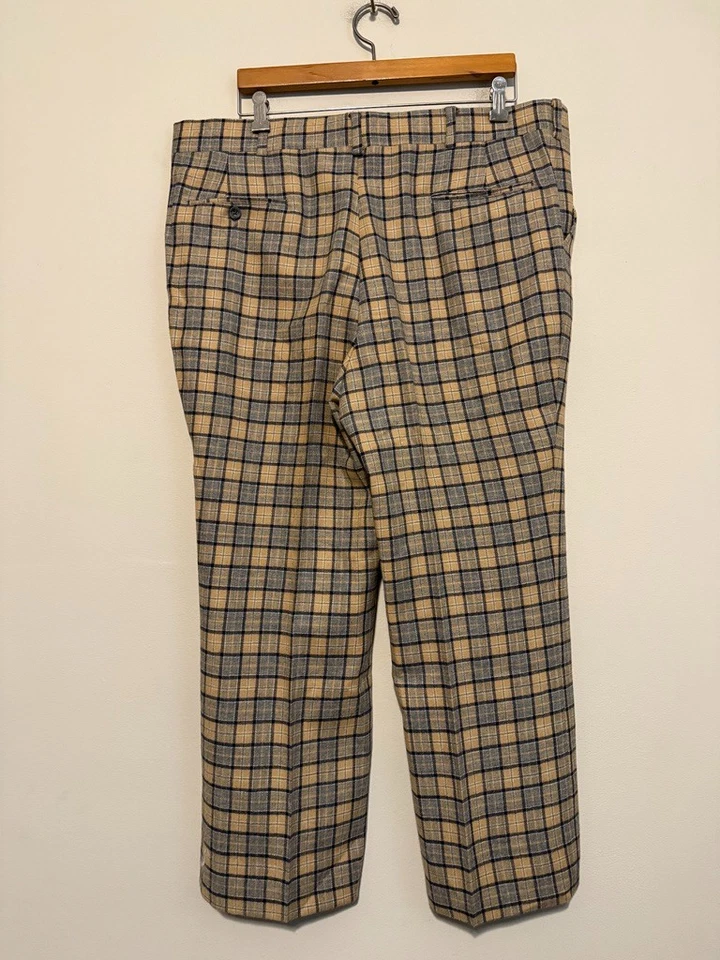 De colección 🔥 Pantalón Mark Shale Hombres 40x27 Tweed Lana Ventana Cuadros Pantalones Foto 4 de 4