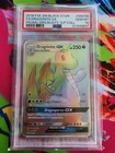 2018 POKÉMON SM BLACK STAR PROMO #SM156 FULL ART DRAGONITE GX PSA 10