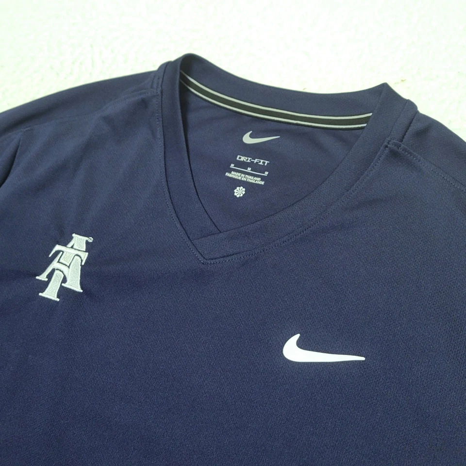 TEAM ISSUED Nike Dri-Fit North Carolina A&T Aggies navy shirt Men's MEDIUM M - Image 2 of 4
