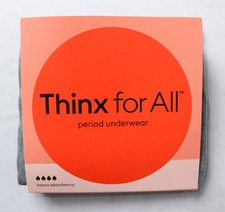 Thinx Women's All Day Everyday Comfort Period Bikini Panties DH3 Grey Medium NWT