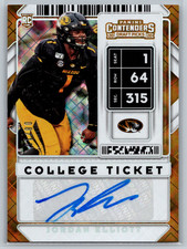 Jordan Elliott 2020 Panini Contenders Draft Picks Diamond Rookie Auto /15 #220