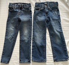 Lot Of Two Pair Of Boys Size 5 Old Navy Jeans Straight And Slim
