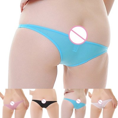 Damen-Slips Eisseide durchsichtig niedrige Taille weich seidig Unterwäsche für