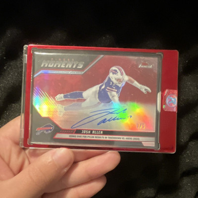 2025 Topps Josh Allen Buffalo Bills Moments Autograph FMA-JA Serial #/5