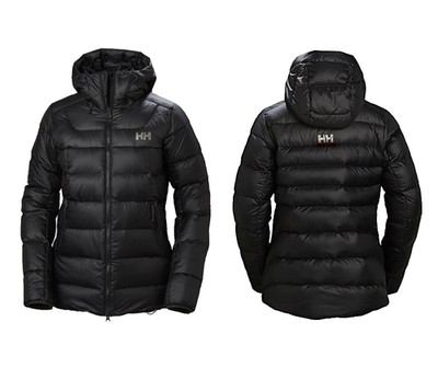 Helly Hansen W VANIR GLACIER DOWN JACKET Womens 62826-990 Black Hybrid Hooded XS