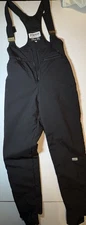 Fera Skiwear Ladies Size 6R Black Snow Bib with stirrups, EUC