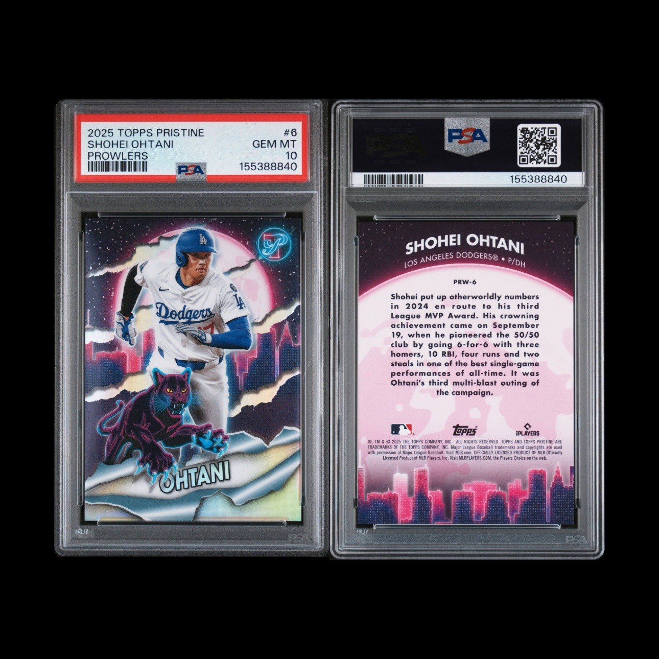 2025 Shohei Ohtani Topps Pristine #6 Prowlers PSA 10 💎