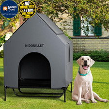 Dog House Outdoor Large 48 Inch Weatherproof X-Large: 48 inch, Gray