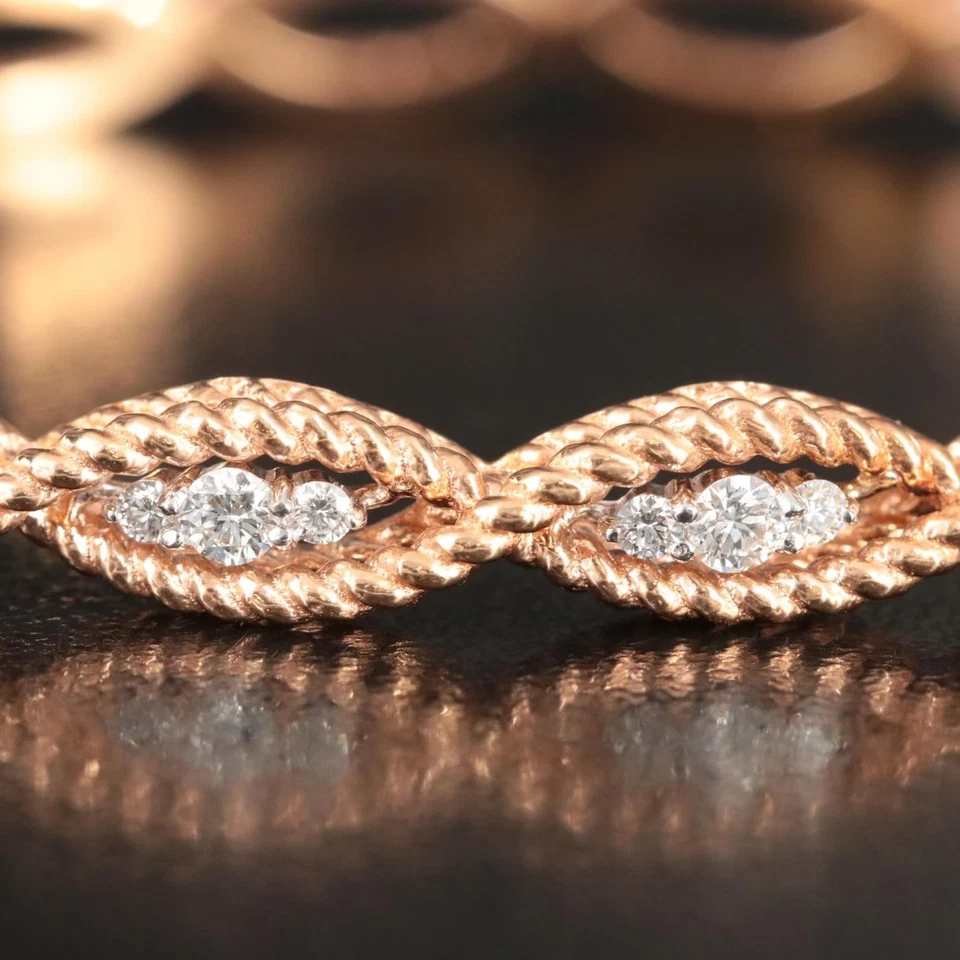 Roberto монета 18KT розовое золото 0,62 CTW бриллиант браслет Barocco коллекции - Изображение 2 из 4