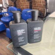 RUSK COLORx SHAMPOO & CONDITIONER SET - GLOSSIER HEALTHIER HAIR / 12 oz each