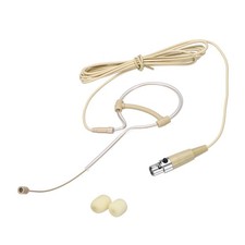 Mic Ear Hook, Earphone 1x Mini XLR 3 Pin TA3F, Beige