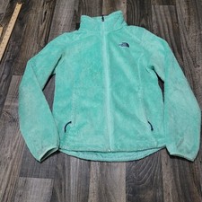 The North Face Women Full Zip Fleece Jacket Small Mint Green Osito Gorpcore