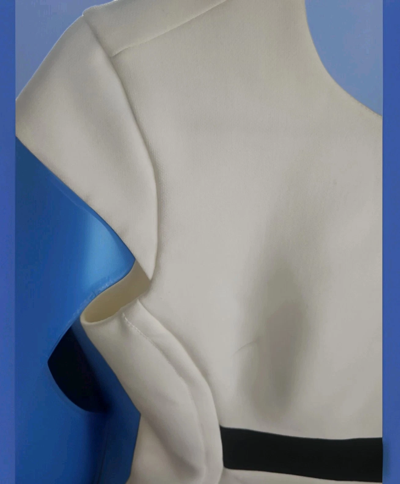 KATE SPADE NEW YORK fodera argento cappuccio manica foderata taglia 2 bianco righe blu