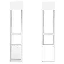 Dog Door for Sliding Glass Door Easy Installation Adjustable 75.79"-81.3" Sli...