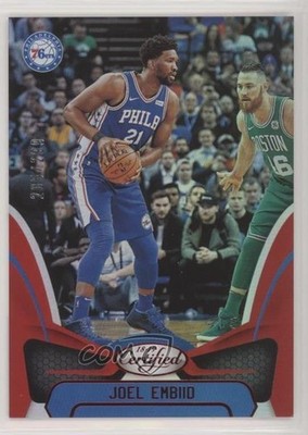 2018-19 Certified Mirror Red /299 Joel Embiid #3 1u6