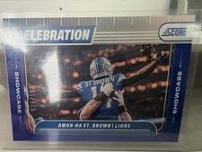 2024 Score - Celebration Showcase Amon-Ra St. Brown #C-ASB Blue 024/100