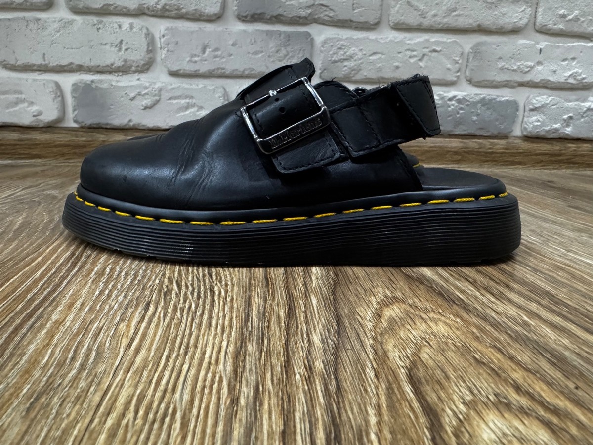 Dr. Martens Jorge II Black Leather Mule Slingback Size 36 | eBay