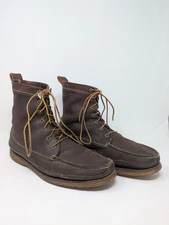 (11E) CLEANED & OILED! Vintage Red Wing WABASHA Moc Toe Boots 4592 Brown Leather