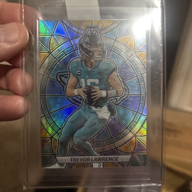 2023 Panini Mosaic Trevor Lawrence Stained Glass Prizm SSP SG-9 Jaguars Case hit