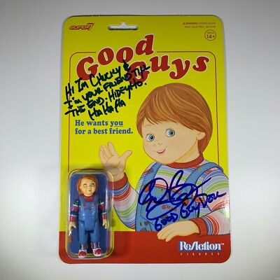 #ad EDAN GROSS Hand Signed CHILDS PLAY Good Guys Chucky Figure Autograph JSA COA $150.00