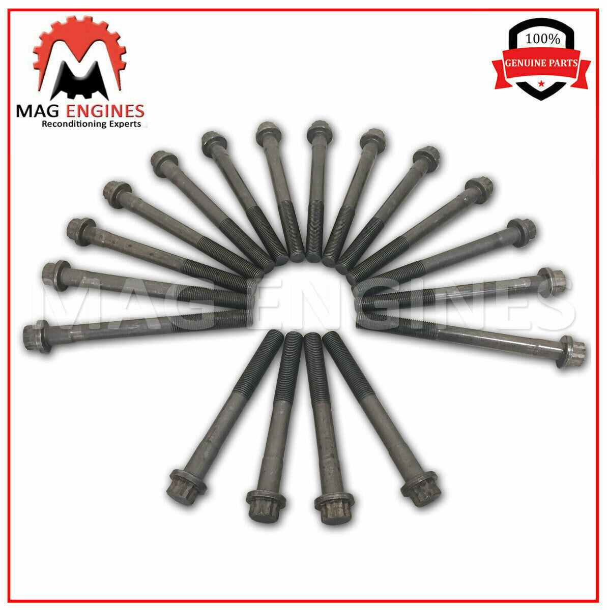 90910-02080 90910-02081 GENUINE OEM HEAD BOLT SET TOYOTA 2L