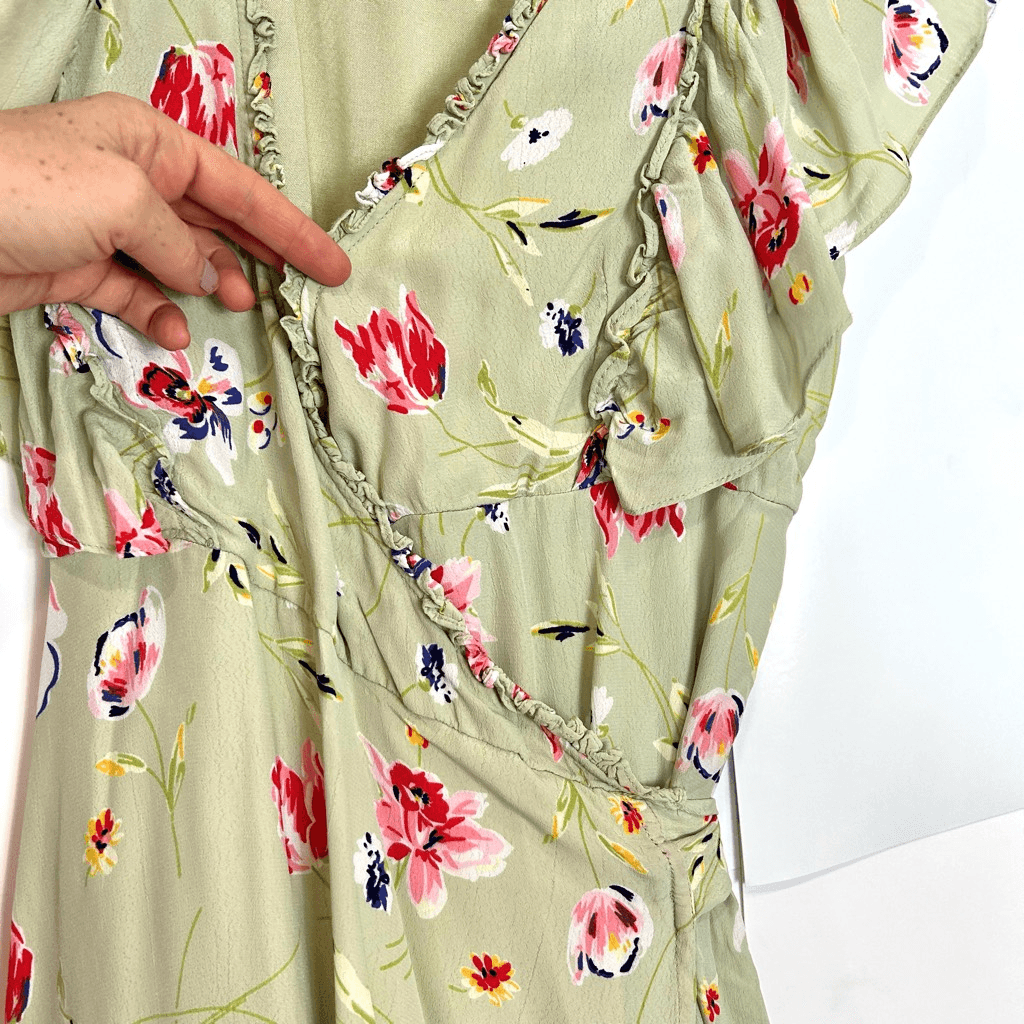 by timo green dress Silk Dress Italian Coast Green S