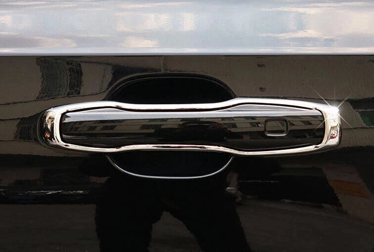 Ajuste para Volvo XC90 2016-23 ABS cromo exterior manija de puerta lateral cubierta embellecedor 4 piezas Foto 2 de 4