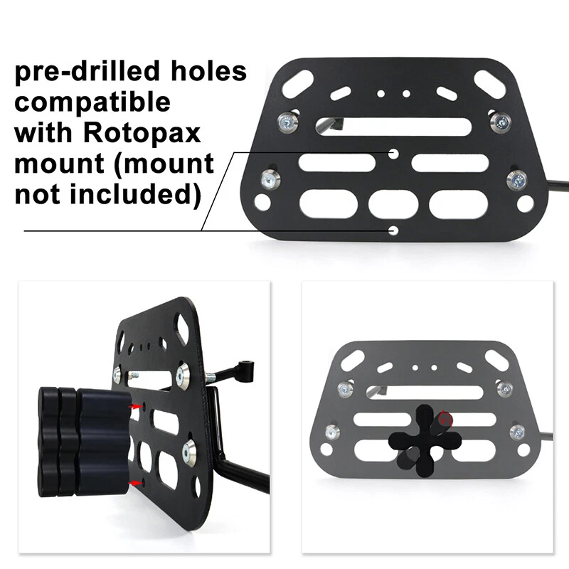 Alforja portaequipajes para alforjas apta para Yamaha MT-07 FZ-07 2014-2024 Foto 2 de 4