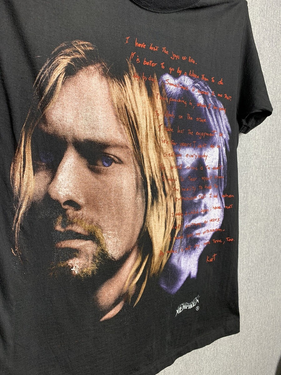 ビンテージ　90s  Cobain プリント Tシャツ JPS ビンテージ 90s Kurt Cobain プリント Tシャツ JPS - メルカリ