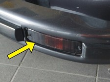 VW Käfer Blinker-Glas GEWÖLBT in SCHWARZ für Kasten-Stoßstange  020-446025