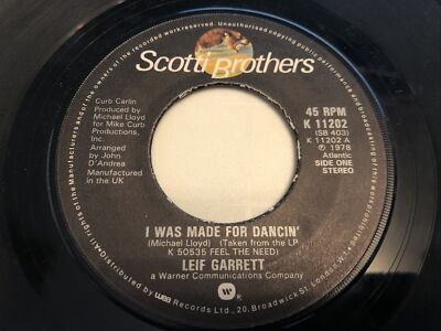 Leif Garrett - I Was MadeFor Dancin' 7'' Vinyl Single Record