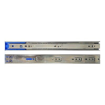 Edelstahl Soft Close Schubladenführungen, 60 kg Tragkraft, Vollauszug