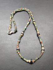 NILE  Ancient Egyptian Amulet Mummy Bead Necklace ca 600 BC