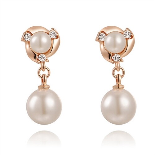 Жемчужина Перлен Эринге Эрстекер Perle Damen Perlenohrstecker 18-каратного золота