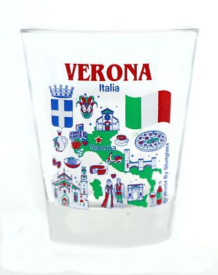 Verre à Shot Verona Italy Great Cities Collection