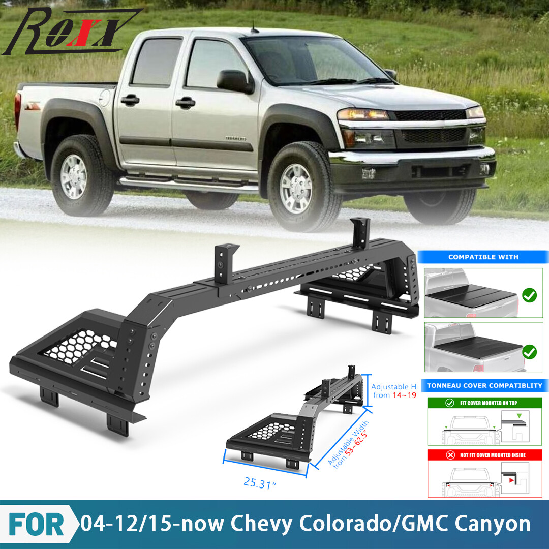 Mid-Size Front Bed Rack Roll Bar For 2004-12/2015-2025 Chevy Colorado/GMC Canyon