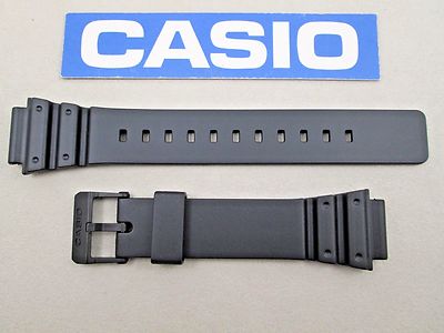 Genuine Casio MRW200H MRW-200H black resin watch band strap 18mm lug size 