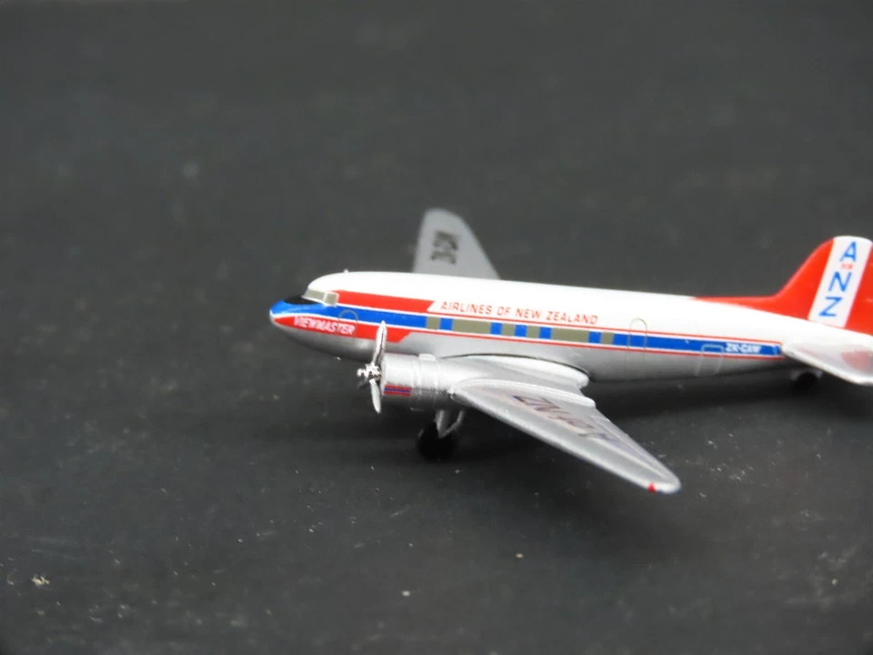 1:500 Herpa 500210 Die-Cast "A of NZ" Nueva Zelanda Douglas DC-3 Airliner ZK-CAW Foto 2 de 4