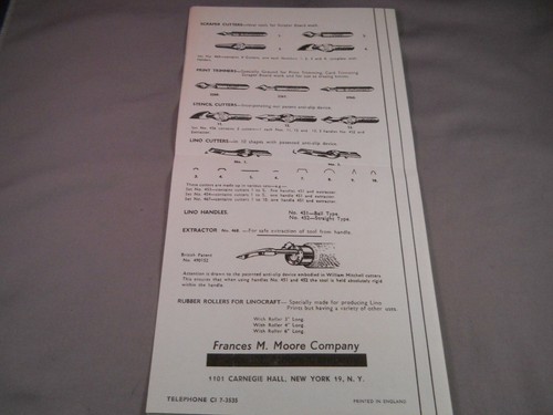 William MItchell's Vintage 4 page catalog--drawing pen nibs - Picture 4 of 4