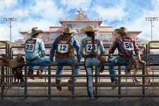 Rodeo Dreams by Hoffman Fabrics Denim Fabric Panel