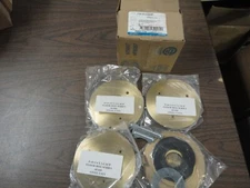 "NEW" "Box of Four" Steel City P 60 3/4 2 CACP Brass Carpet Plates